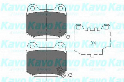 KAVO PARTS kbp6562 -  Комплект тормозных колодок, дисковый тормоз